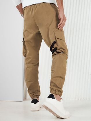 Pánske svetlo hnedé chinos nohavice slim fit V2 PACP-0186
