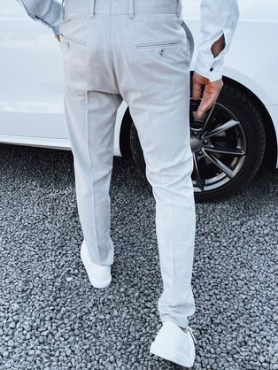 Tmavošedé elegantné pánske nohavice