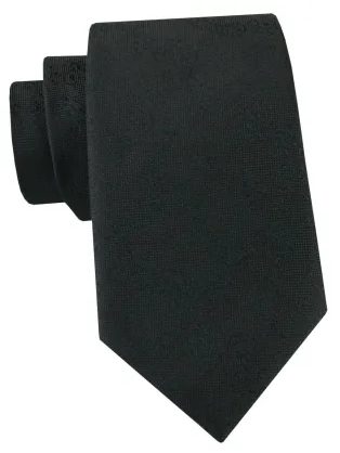Elegantná čierna pánska kravata