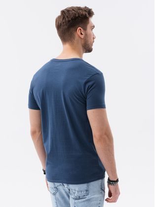 Jednoduché tmavo-modré tričko S1369