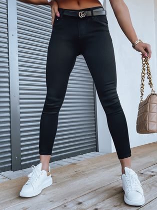 Dámske moderné rifle v čiernej farbe Arlet