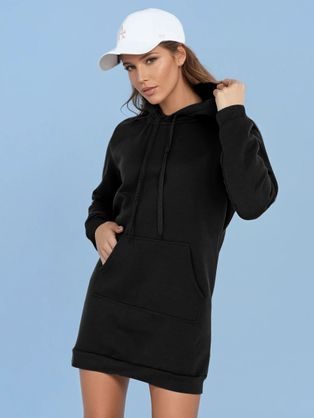 Dámske čierne mikinové šaty Timmy