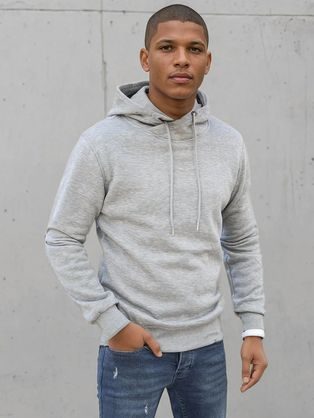 Trendy béžová pánska mikina s nápisom