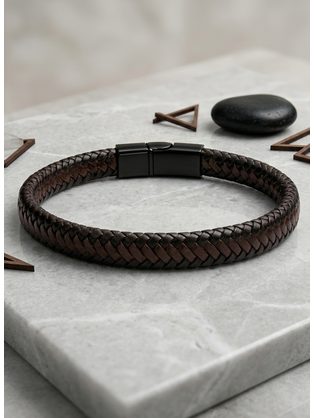 Módna hnedá mikina bez kapucne V4 SSBN-0271