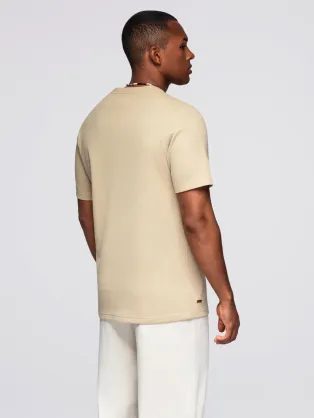 Čierne pánske tričko s trendy potlačou V2 TSPT-0245