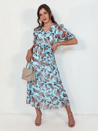 Zaujímavé modré šaty Celestia