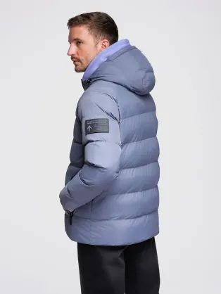 Štýlová zimná zelená bunda s veľkými vreckami