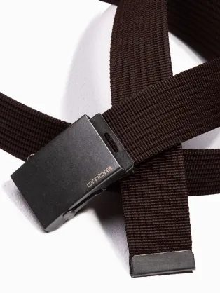 Látkový opasok v hnedej farbe A376