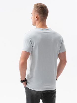 Jedinečné khaki krátke tričko s potlačou V2 tspt-0164