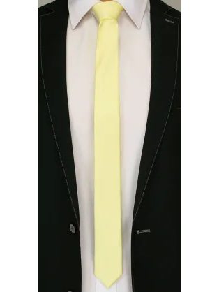 Pánska kravata v trendy žltej farbe