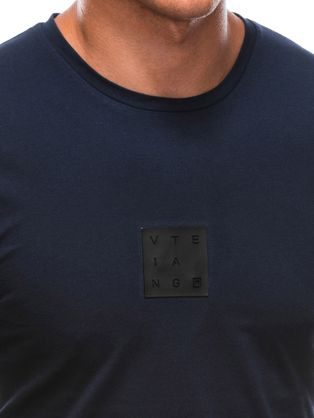 Trendové tričko v tmavomodrej farbe S1730