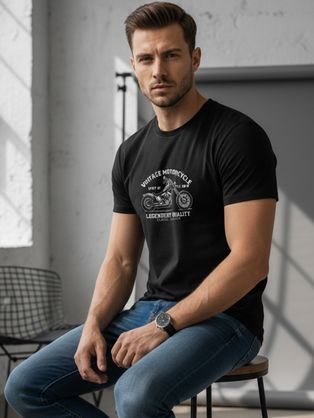 Čierne tričko s originálnym moto logom