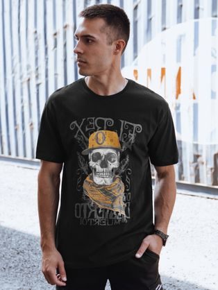Čierne tričko s výraznou zaujímavou potlačou