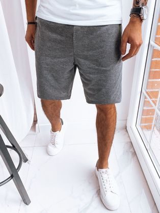 Pohodlné pánske kraťasy na leto tmavošedé