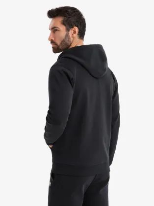 Trendy zateplená čierna koženková bunda