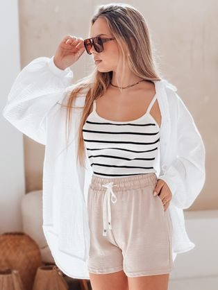 Dámske letné kraťasy béžové