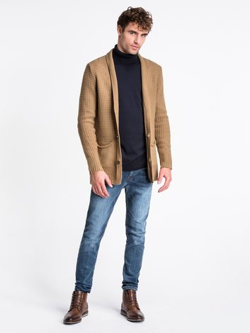 pánsky béžový kardigán