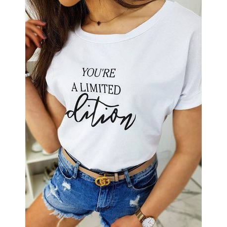 Originálne biele dámske tričko You're A Limited