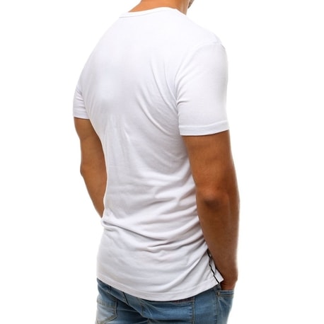 Štýlové tričko v bielej farbe
