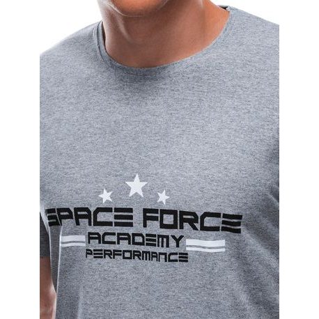 Šedé tričko s nápisom Space Force S1676