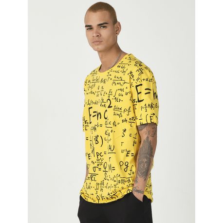 Jedinečné žlté tričko s potlačou MR/21533