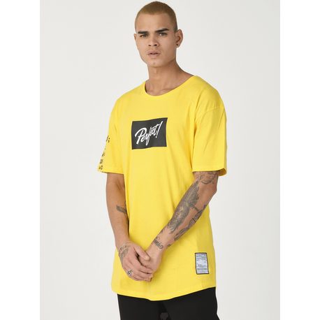 Žlté tričko s potlačou Perfect MR/21550