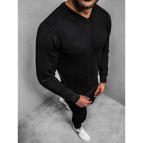 Atraktívny čierny pánsky sveter BL/M005Z