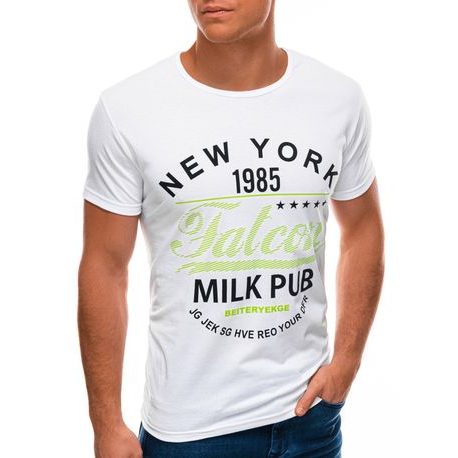 Atraktívne tričko v bielej farbe New York S1503