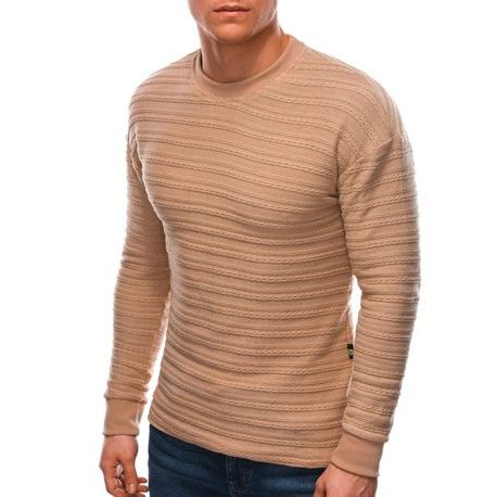Bavlnený sveter v béžovej farbe E208