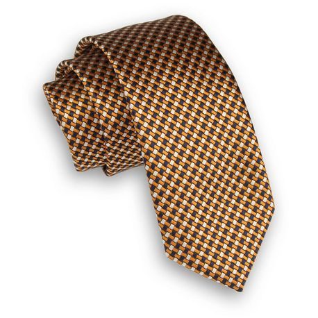 Elegantná granátovo zlatá kravata