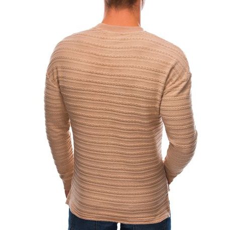 Bavlnený sveter v béžovej farbe E208