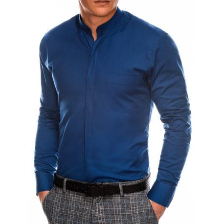 Modrá elegantná košeľa k307