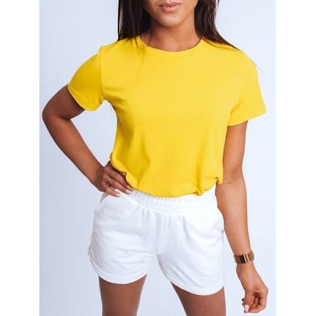 Jednoduché žlté dámske tričko Mayla