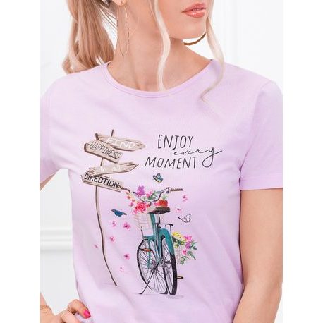 Dámske módne tričko v ružovej farbe SLR030