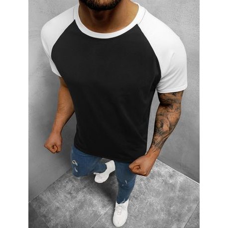 Čierno-biele pohodlné tričko JS/8T82/9