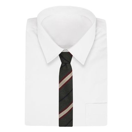 Šedo-bordová pruhovaná kravata