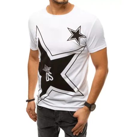 Biele tričko s potlačou DS STAR