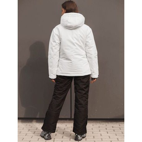 Biela príjemná dámska zimná bunda  JS/HH012/45Z