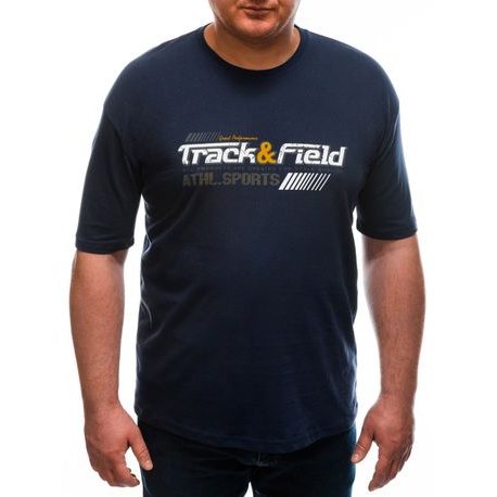 Granátové bavlnené Plus Size tričko Track S1670