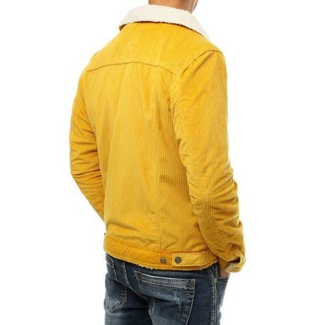 Menčestrová bunda v žltej farbe