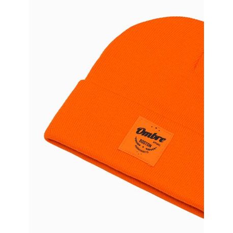 Oranžová štýlová pánska čiapka H103