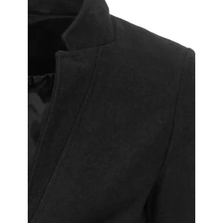 Čierny jednoradový kabát