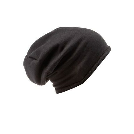 Pohodlná čierna čiapka H026