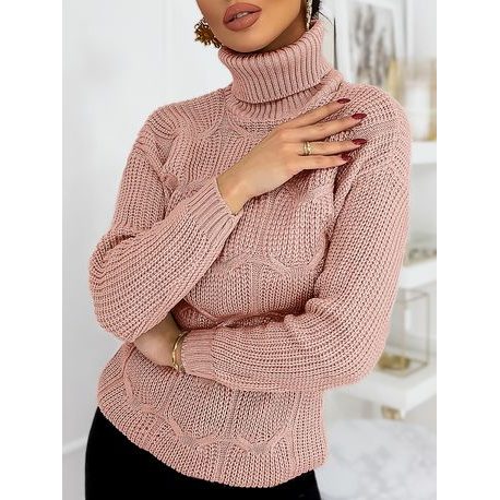 Ružový dámsky trendy sveter Carinna