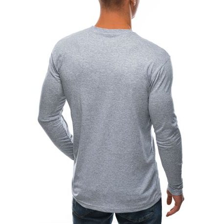 Bavlnené šedé tričko s dlhým rukávom s potlačou L85
