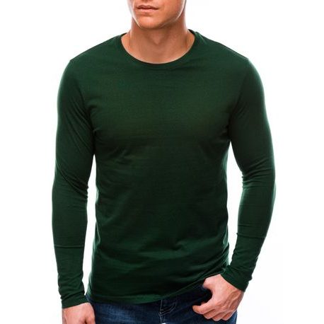 Tmavo zelené pohodlné tričko s dlhým rukávom L59