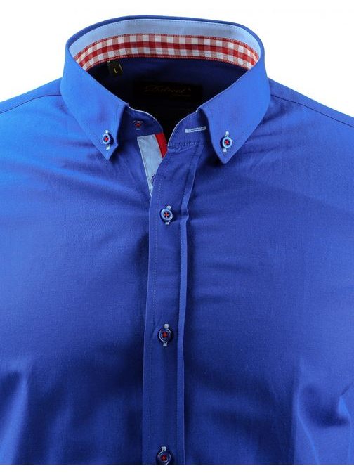 Jedinečná modrá pánska košeľa