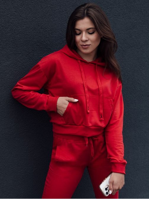 Trendy dámska červená mikina Trendhood
