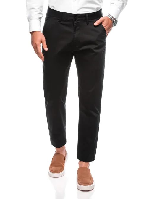 Čierne chinos nohavice P1475