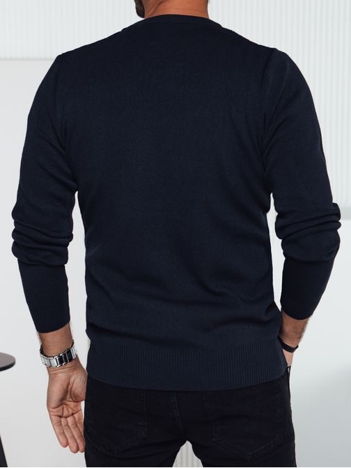 Módny granátový sveter s jedinečným vzorom